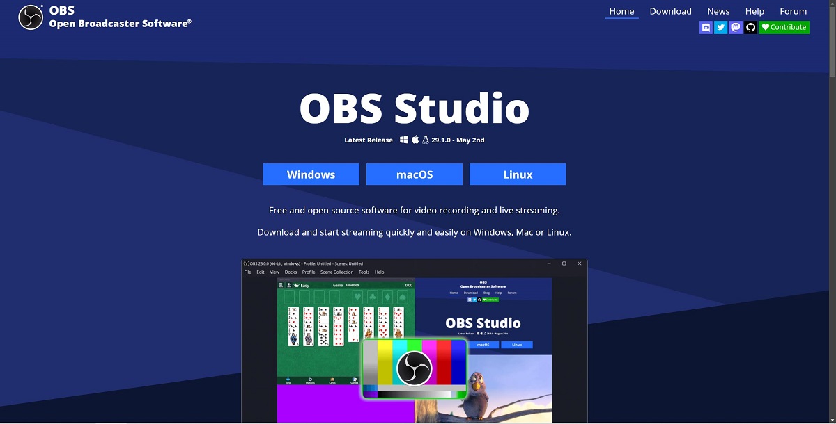 OBS Studio 29.1正式版发布， 带来YouTube流式传输AV1/HEVC