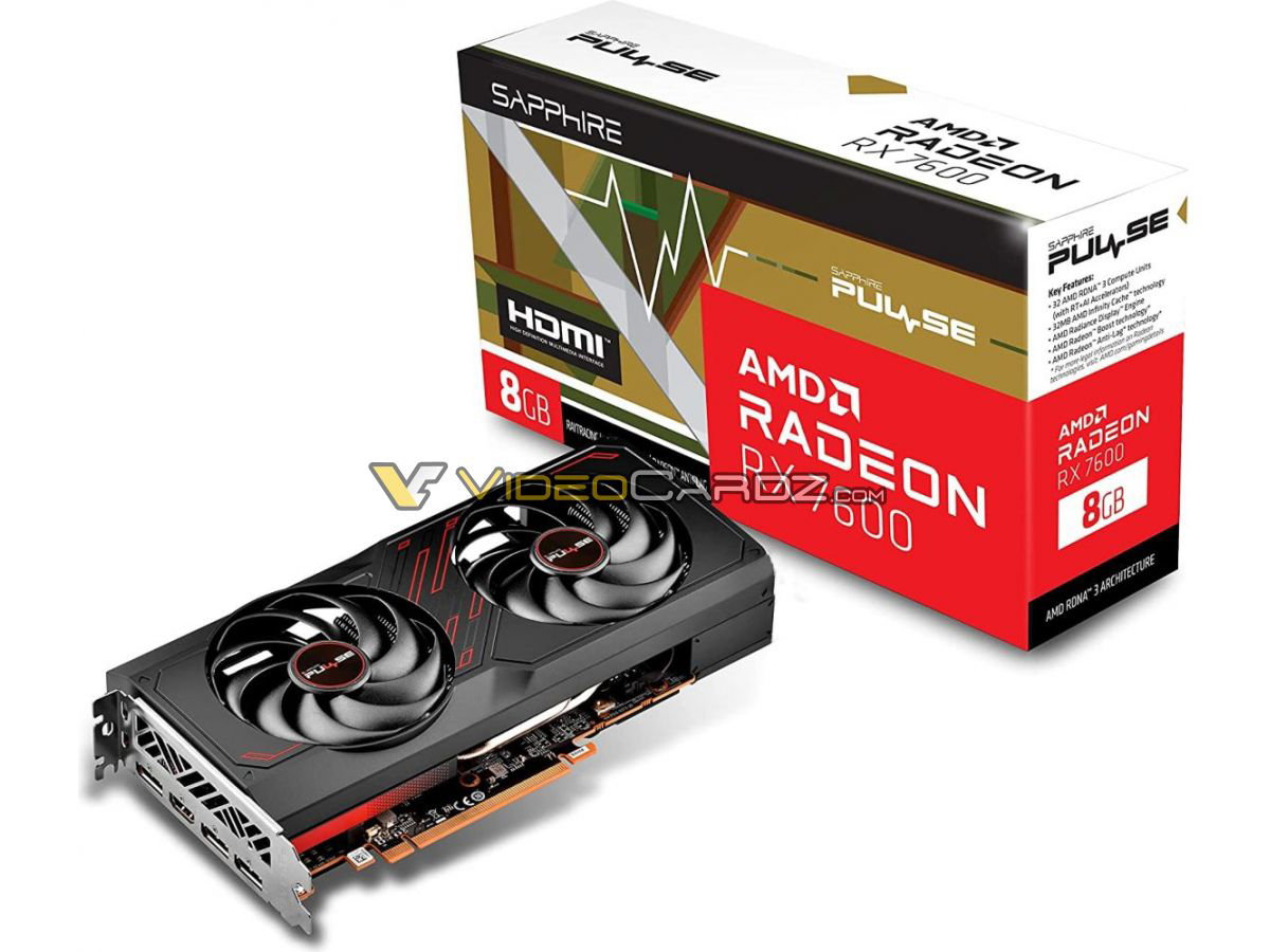 AMD Radeon RX 7600非公显卡已在海外电商上架，价格约合人民币2300元 – 超能网