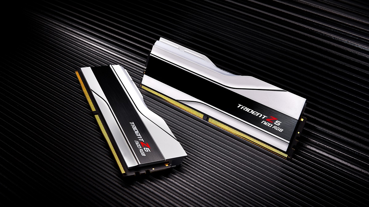 芝奇推出Trident Z5 Neo RGB DDR5-6400内存：32/48GB套装，全新皓雪白版