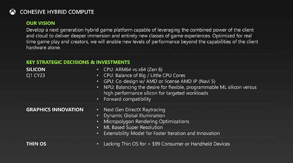 微软下一代Xbox主机细节曝光：或基于AMD的Zen 6+RDNA 5架构打造