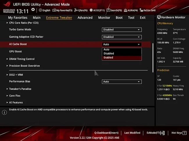华硕带来新的“AI Cache Boost”功能：提升AMD Ryzen系统的AI性能