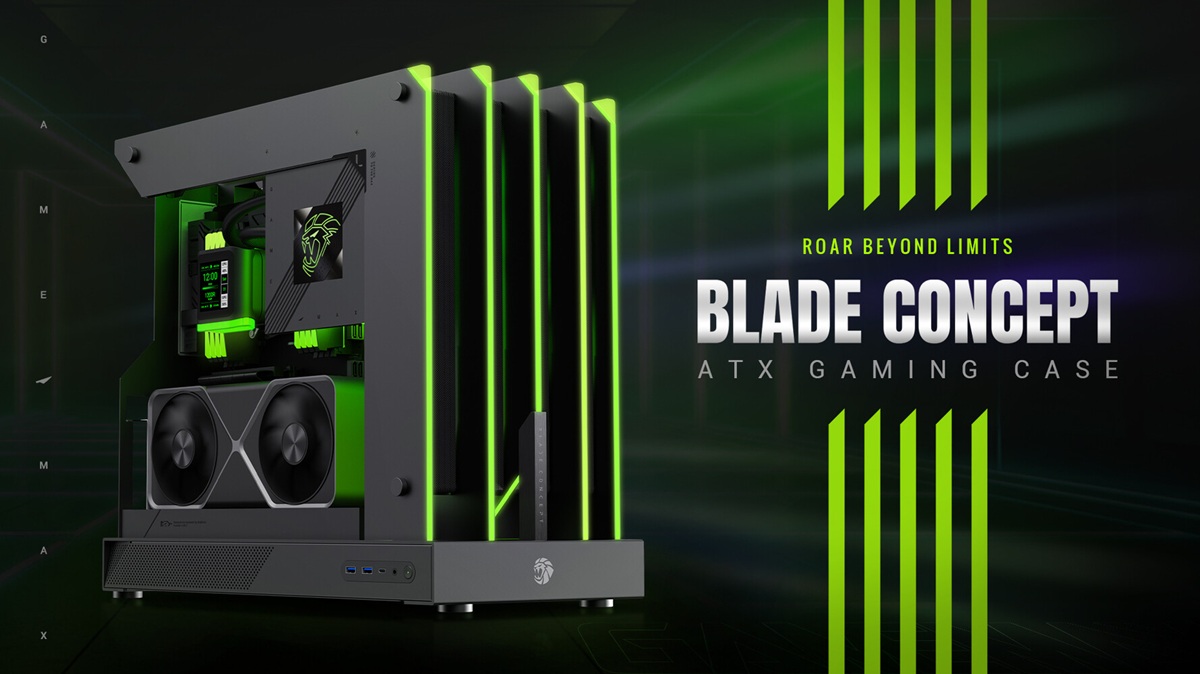 游戏帝国发布BLADE CONCEPT游戏机箱：开放式布局，左右分仓设计