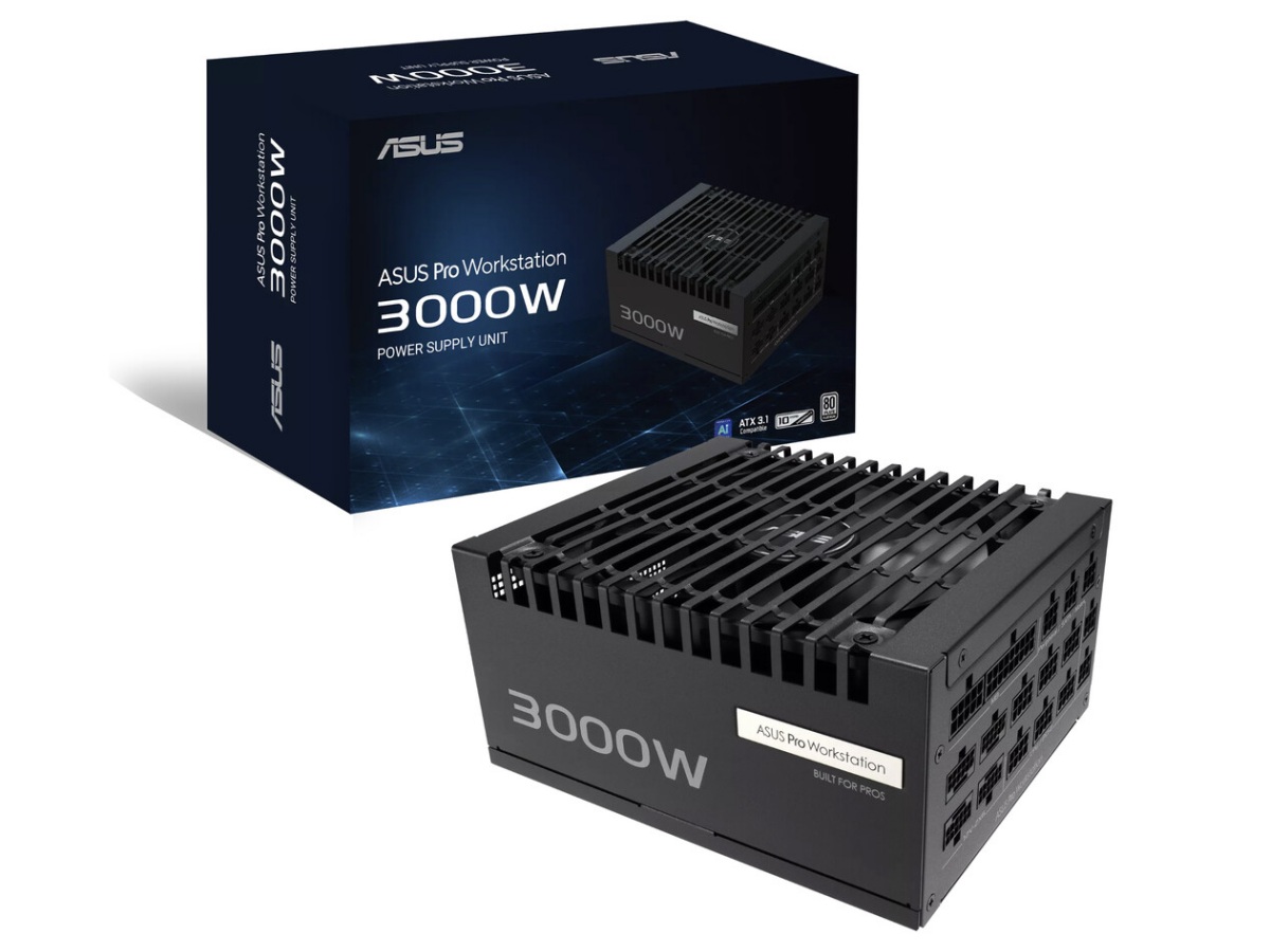 华硕发布Pro WS Platinum系列电源：最高3000W，配四个12V-2×6供电接口