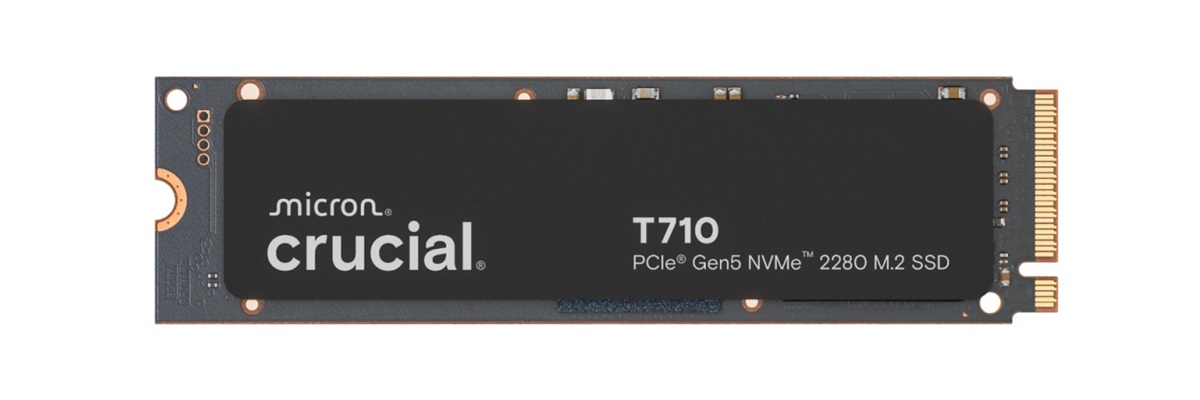 英睿达T710 PCIe 5.0 SSD开卖：搭载美光G9 TLC NAND闪存，售价1699元起