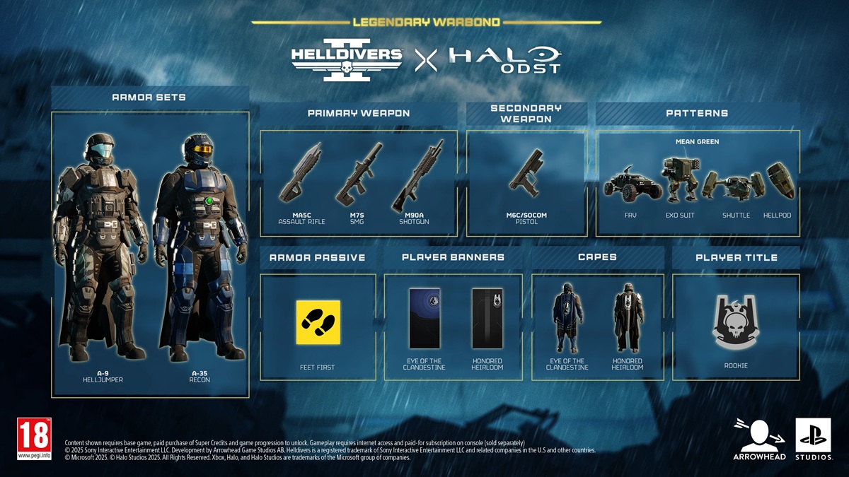 《绝地潜兵2》今天登陆Xbox平台，《光环 : 地狱伞兵》联动也将上线