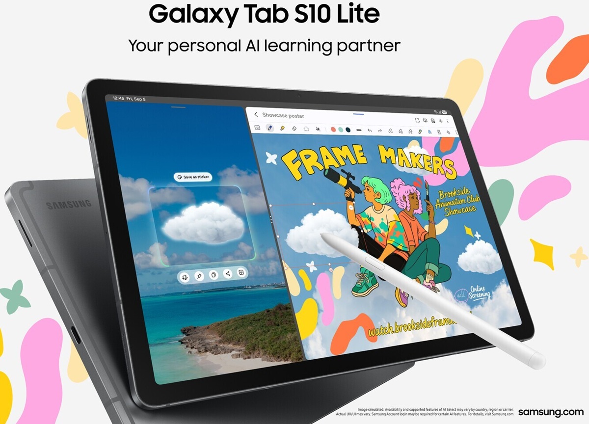 三星推出Galaxy Tab S10 Lite平板：搭载Exynos 1380，随附S Pen手写笔