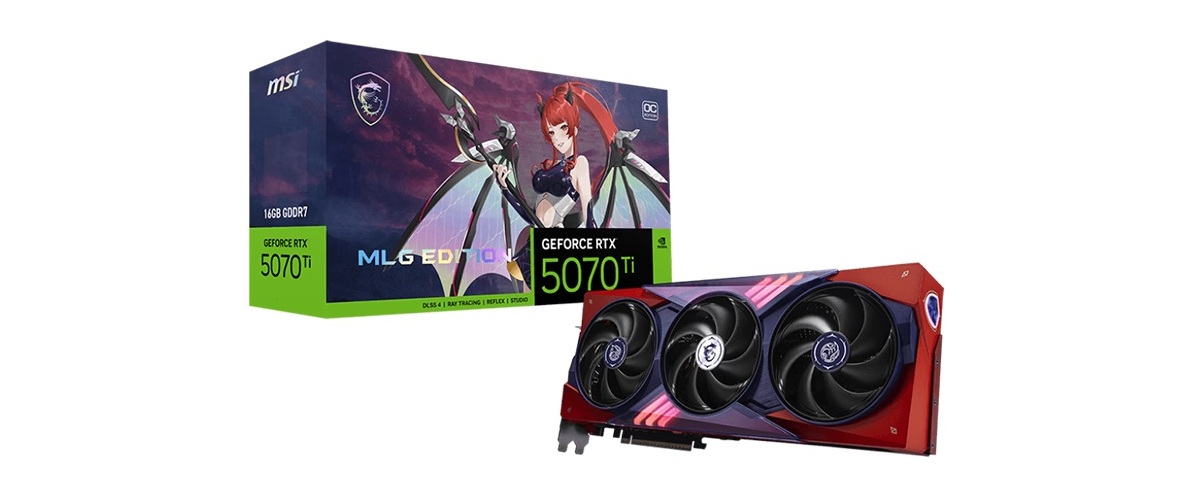微星GeForce RTX 5070 Ti魔龙姬限定版显卡开售：彰显炽热决心，定价7899元