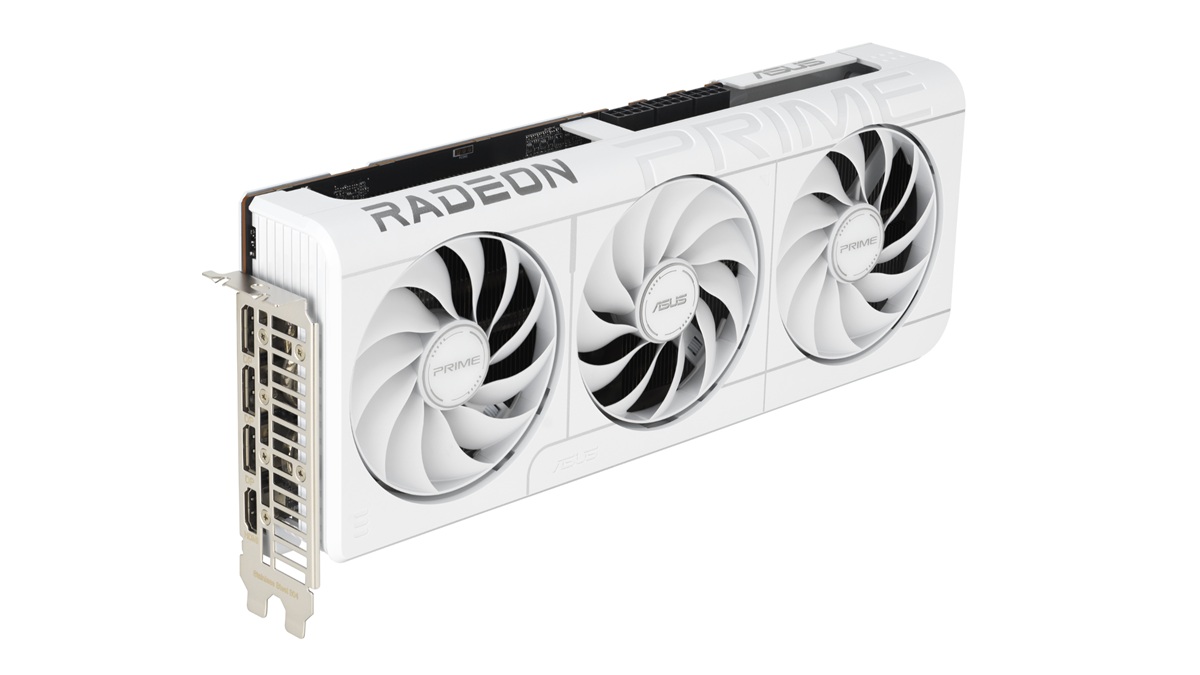华硕推出Prime Radeon RX 9070 XT White Edition：白色外观，三8Pin接口
