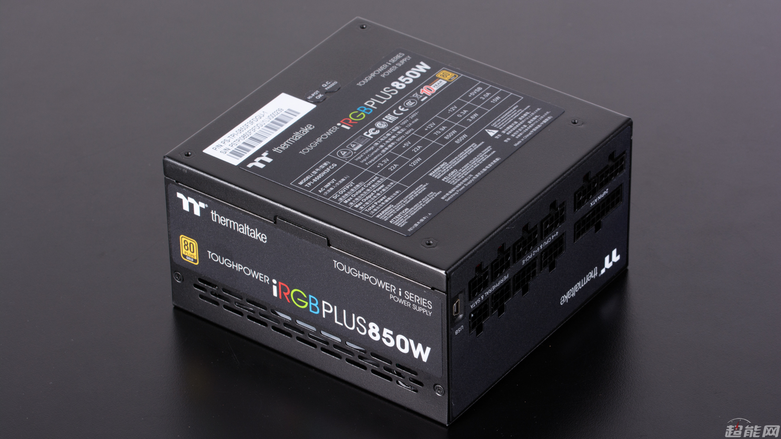 Tt ToughPower iRGB Plus 850W电源评测：灯与性能都是顶尖水准- 超能网